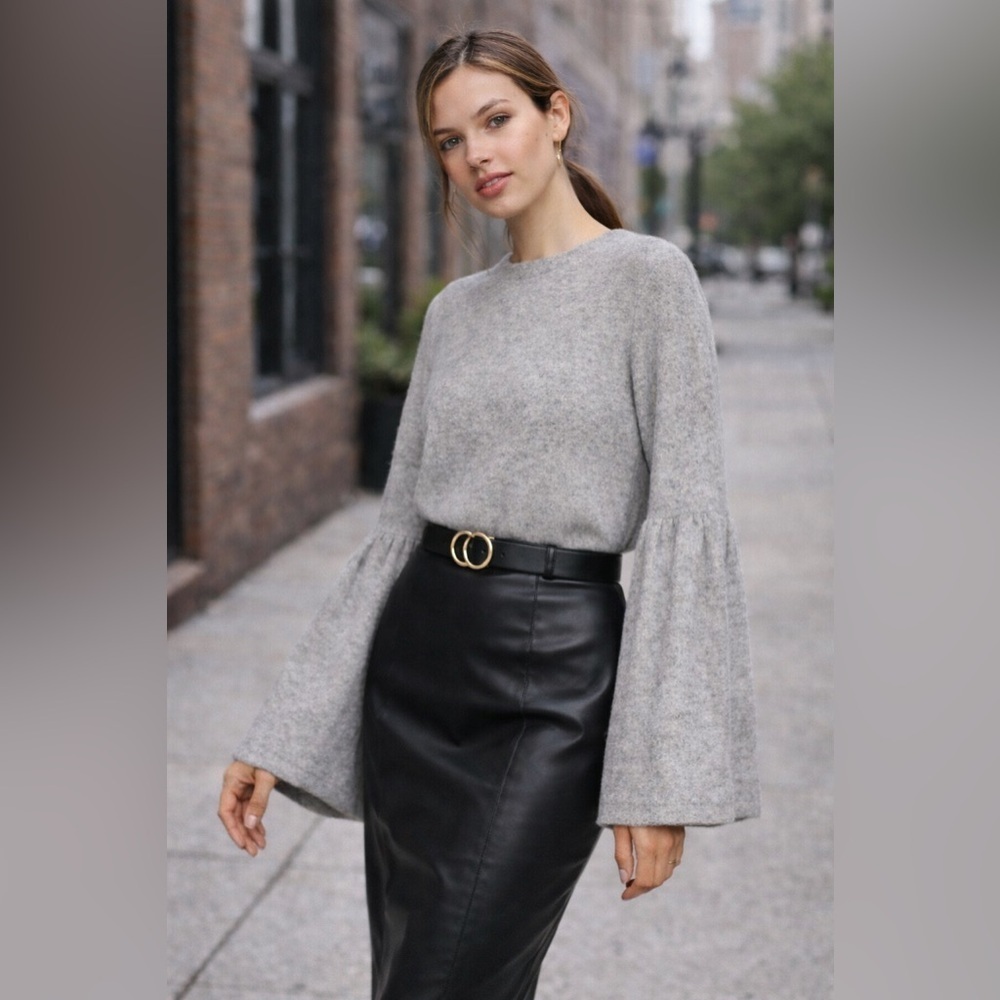 ZARA sweater with bell sleeves